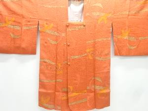 熨斗に花模様織出し道行コート